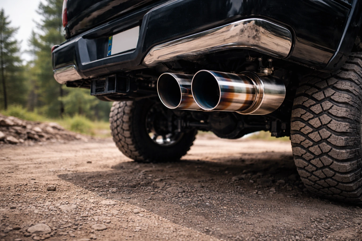 Dual Diesel Exhaust Tips for Duramax, Cummins, 1
