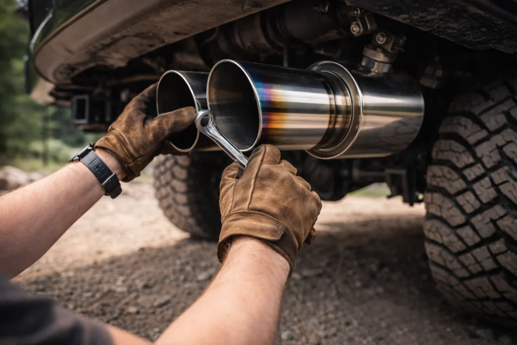 Dual Diesel Exhaust Tips for Duramax, Cummins, 3