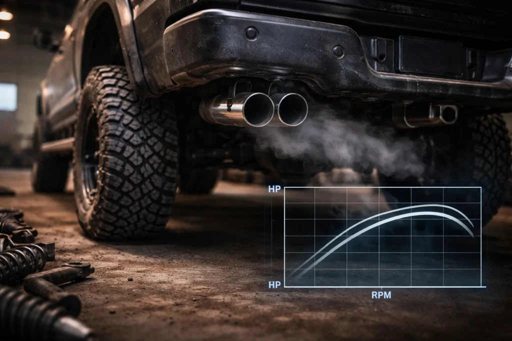 Stainless Steel vs Black Coated Dual Diesel Exhaust Tips 2